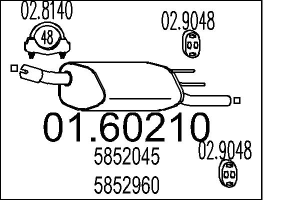 End Silencer MTS 01.60210