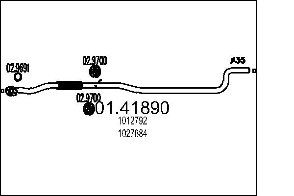 Exhaust Pipe MTS 01.41890