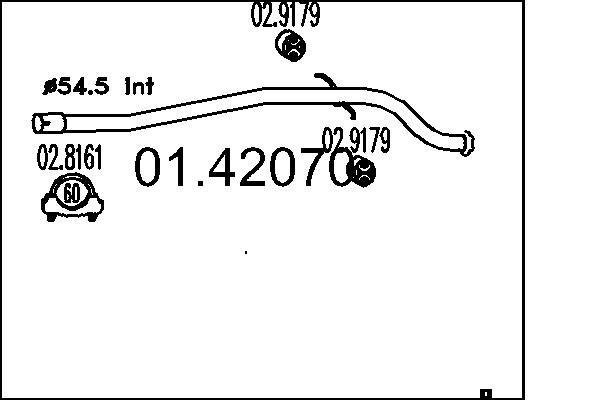 Exhaust Pipe MTS 01.42070