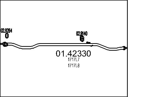 Exhaust Pipe MTS 01.42330