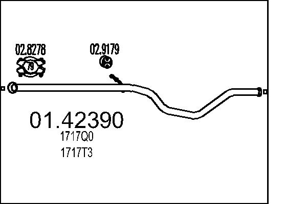 Exhaust Pipe MTS 01.42390