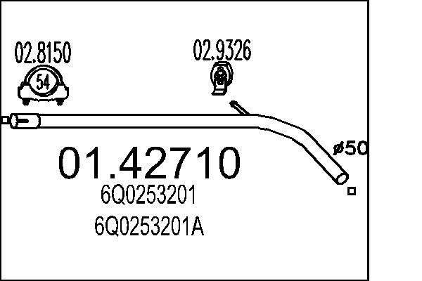 Exhaust Pipe MTS 01.42710