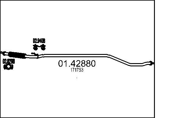 Exhaust Pipe MTS 01.42880