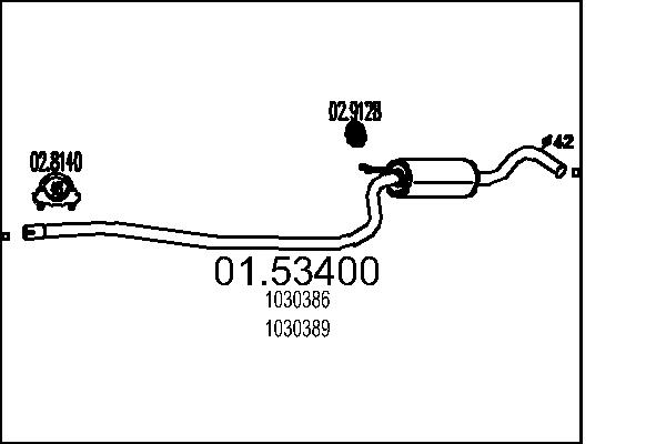 Middle Silencer MTS 01.53400