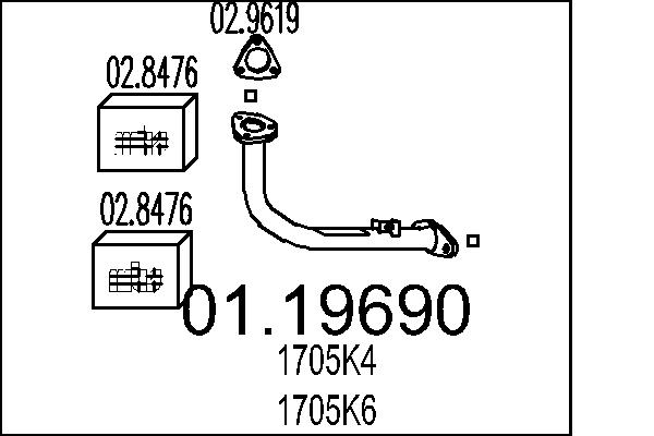 Exhaust Pipe MTS 01.19690