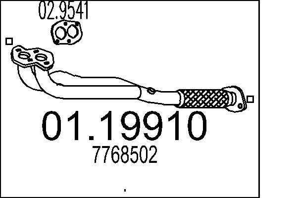 Exhaust Pipe MTS 01.19910