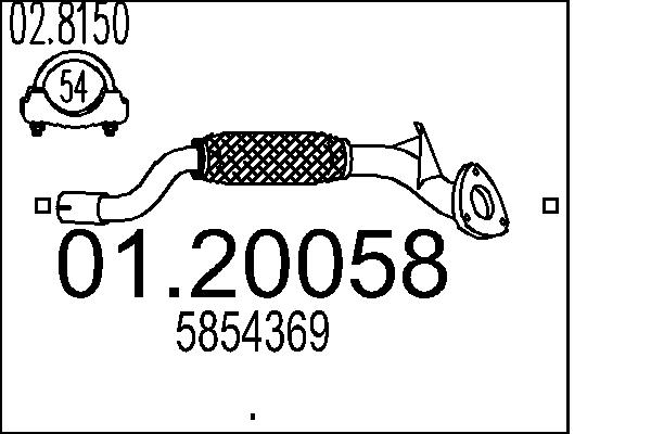 Exhaust Pipe MTS 01.20058