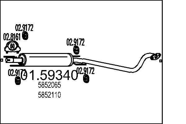 Middle Silencer MTS 01.59340