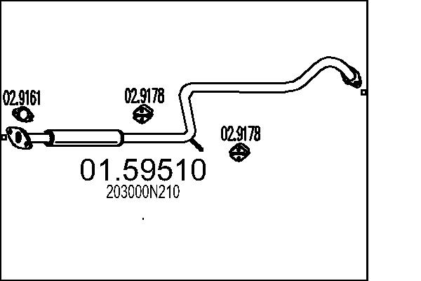 Middle Silencer MTS 01.59510