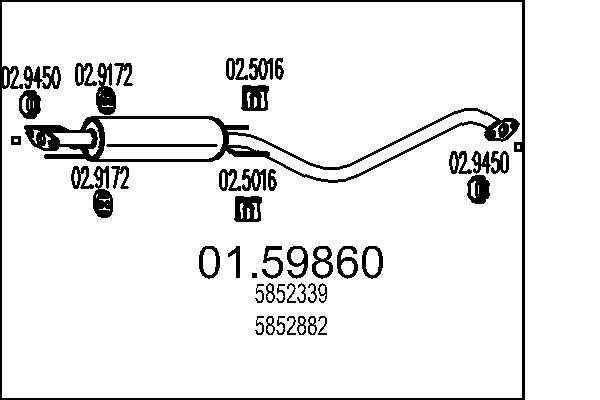 Middle Silencer MTS 01.59860