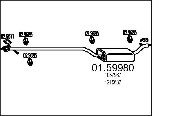 Middle Silencer MTS 01.59980