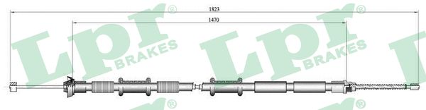 Cable, parking brake LPR C0167B