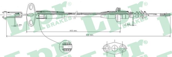 Clutch Cable LPR C0235C