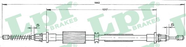 Cable, parking brake LPR C0264B