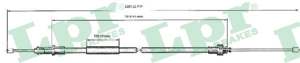 Cable, parking brake LPR C0334B
