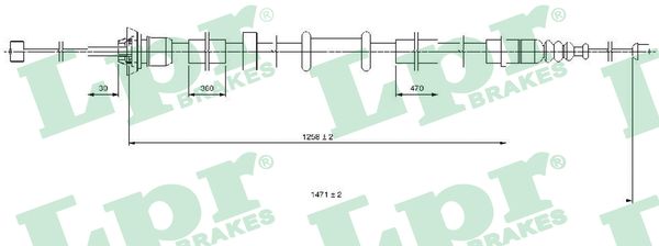 Cable, parking brake LPR C0519B