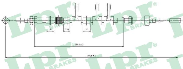 Cable, parking brake LPR C0984B