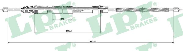 Cable, parking brake LPR C1463B