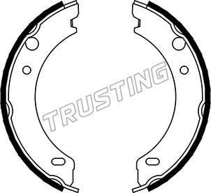 Brake Shoe Set, parking brake TRUSTING 127.271