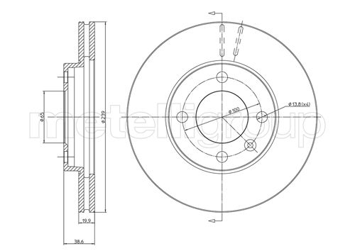 Brake Disc TRUSTING DF242