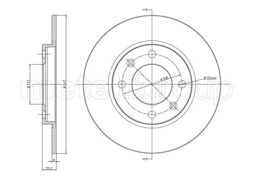 Brake Disc TRUSTING DF175