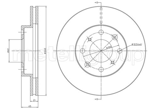 Brake Disc TRUSTING DF369