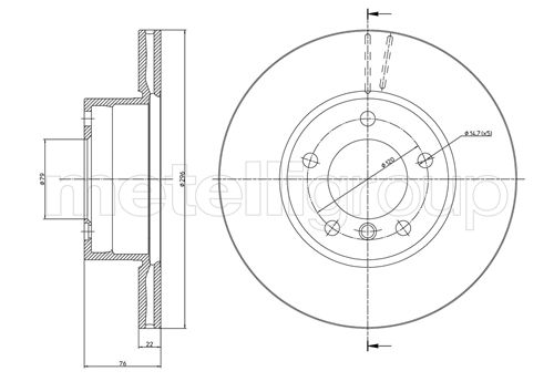 Brake Disc TRUSTING DF475