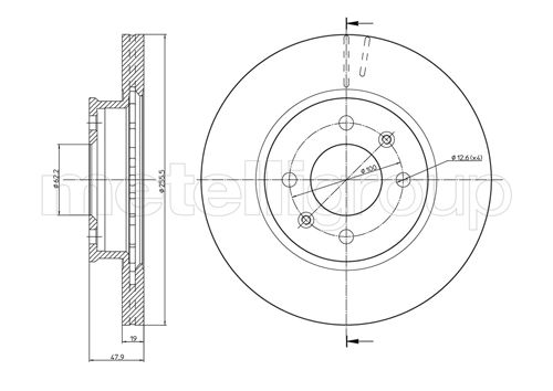 Brake Disc TRUSTING DF908