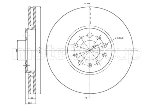Brake Disc TRUSTING DF468