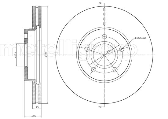 Brake Disc TRUSTING DF985
