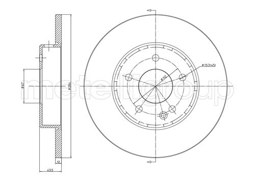 Brake Disc TRUSTING DF131