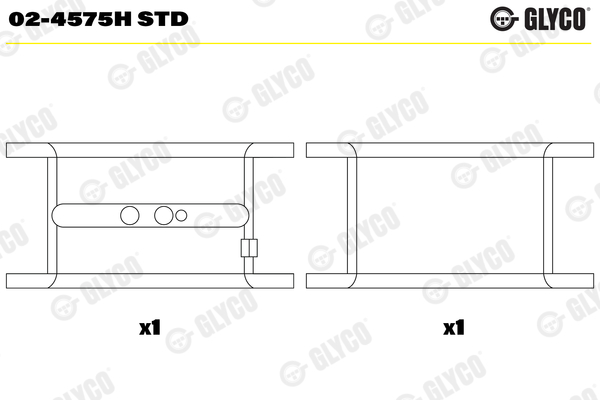 Crankshaft Bearings GLYCO 02-4575H STD