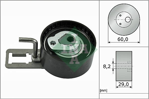Tensioner Pulley, timing belt INA 531 0883 10