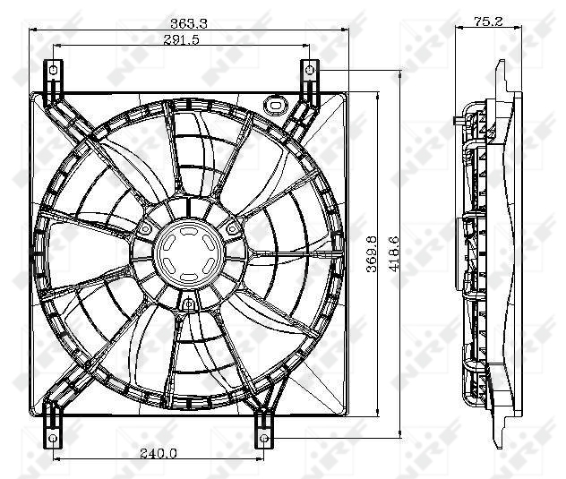 Ventilador (ón motor) NRF 47257