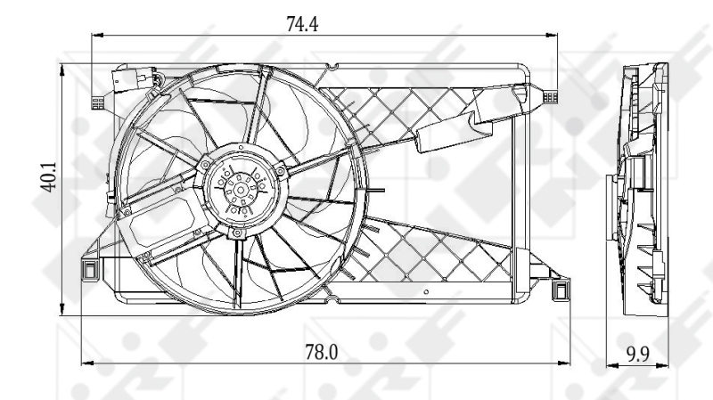 Ventilador (ón motor) NRF 47291