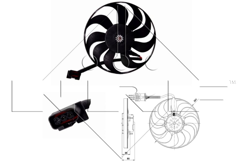 Fan, radiator NRF 47392