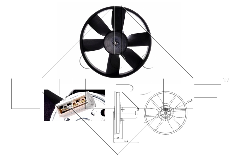 Fan, radiator NRF 47401
