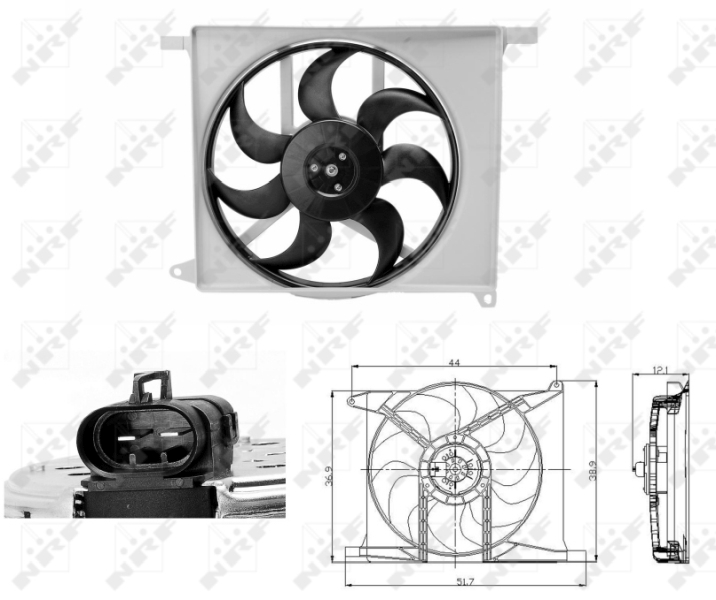 Fan, radiator NRF 47686