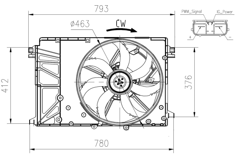 Fan, radiator NRF 47932