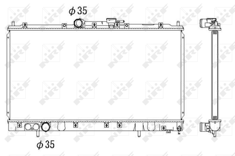 Radiator, engine cooling NRF 53312