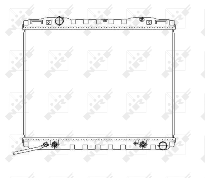 Radiator, engine cooling NRF 53366