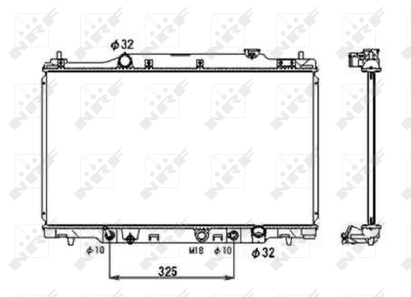 Radiator, engine cooling NRF 53679