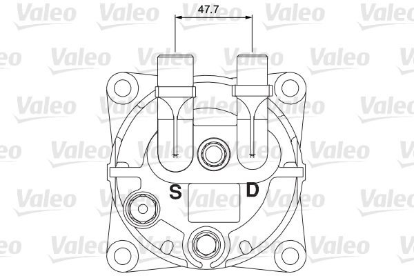 Compresor, aire acondicionado VALEO 700854