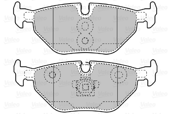 Juego de pastillas VALEO 598753