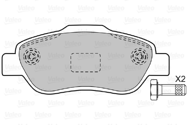Juego de pastillas VALEO 598696