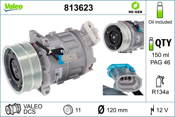 Kompresor, klimatyzacja VALEO 813623