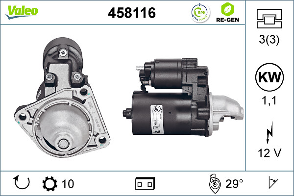 Starter VALEO 458116