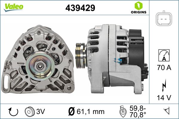 Alternator VALEO 439429