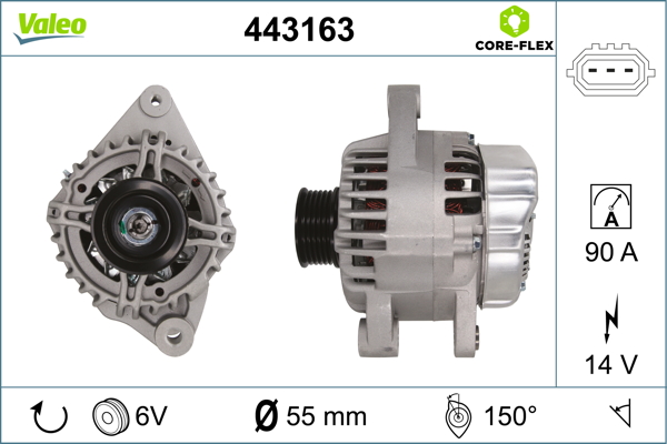 Alternator VALEO 443163