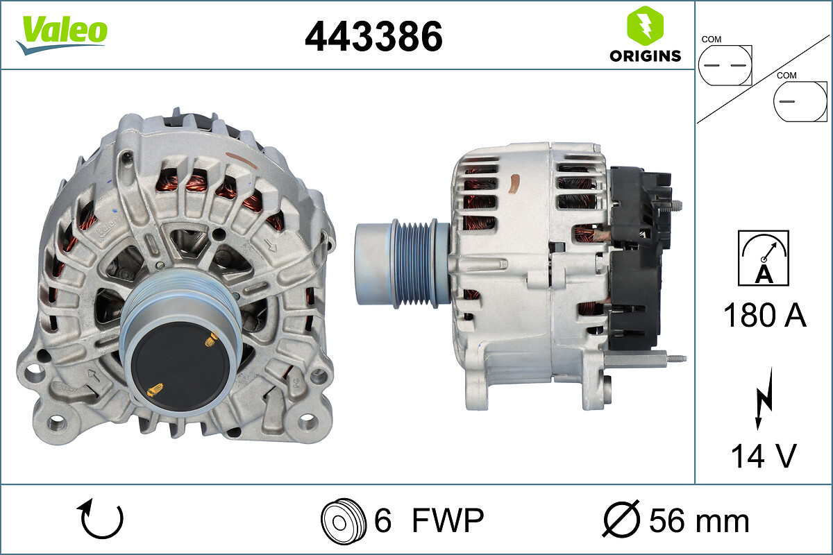 Alternator VALEO 443386